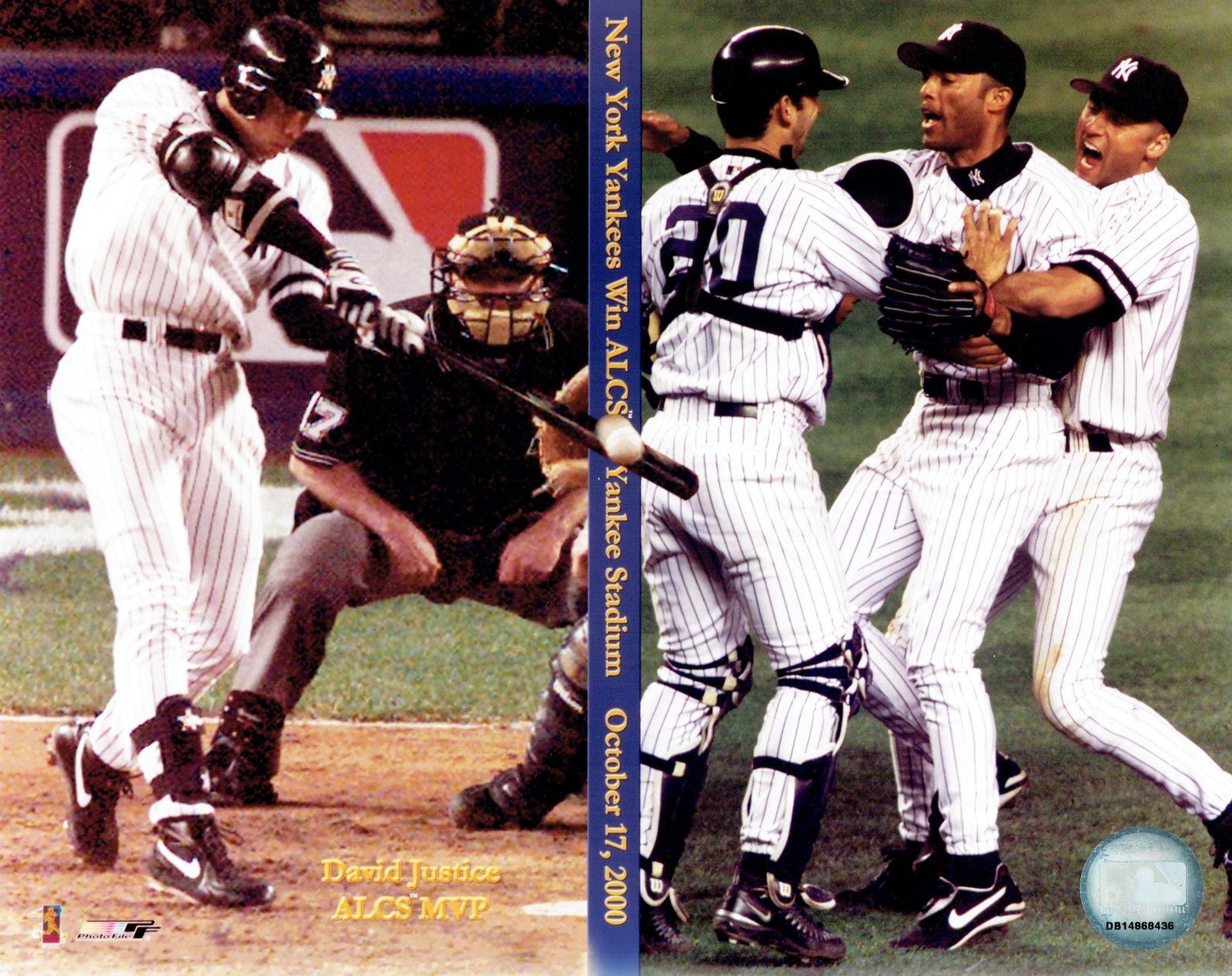 New York Yankees 2000 ALCS Champs Unsigned 8x10 Glossy Photo Poster painting MLB Licensed