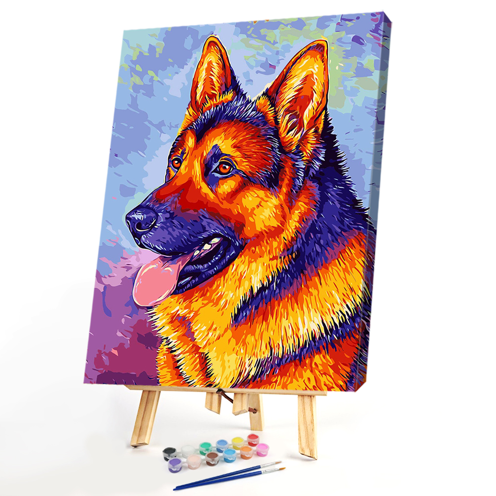 

40*50CM Paint By Numbers-German Shepherd, 501 Original