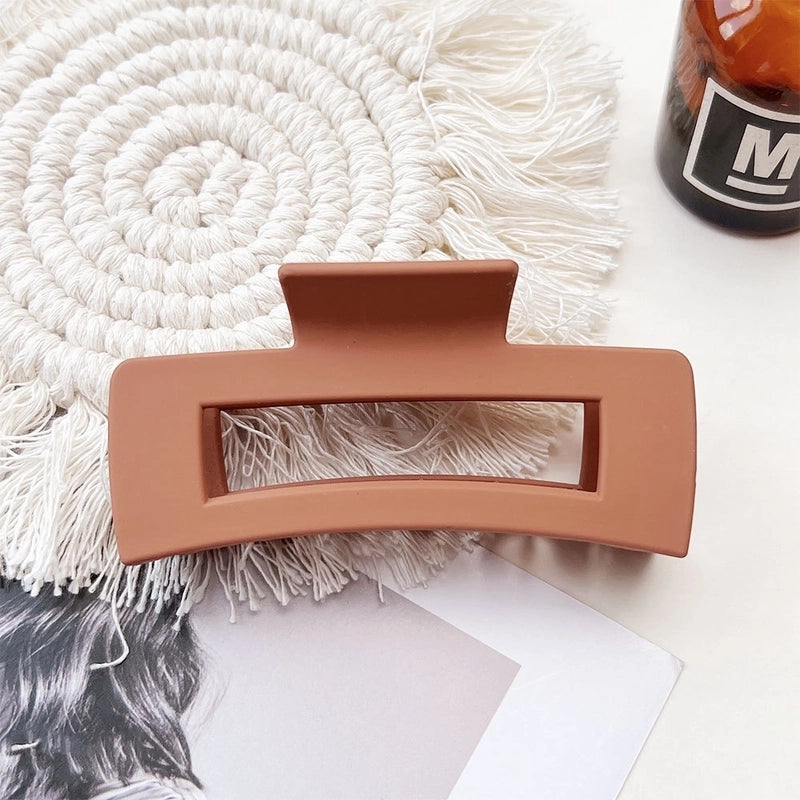 Women’s IG Style Solid Color Plastic Hair Claws