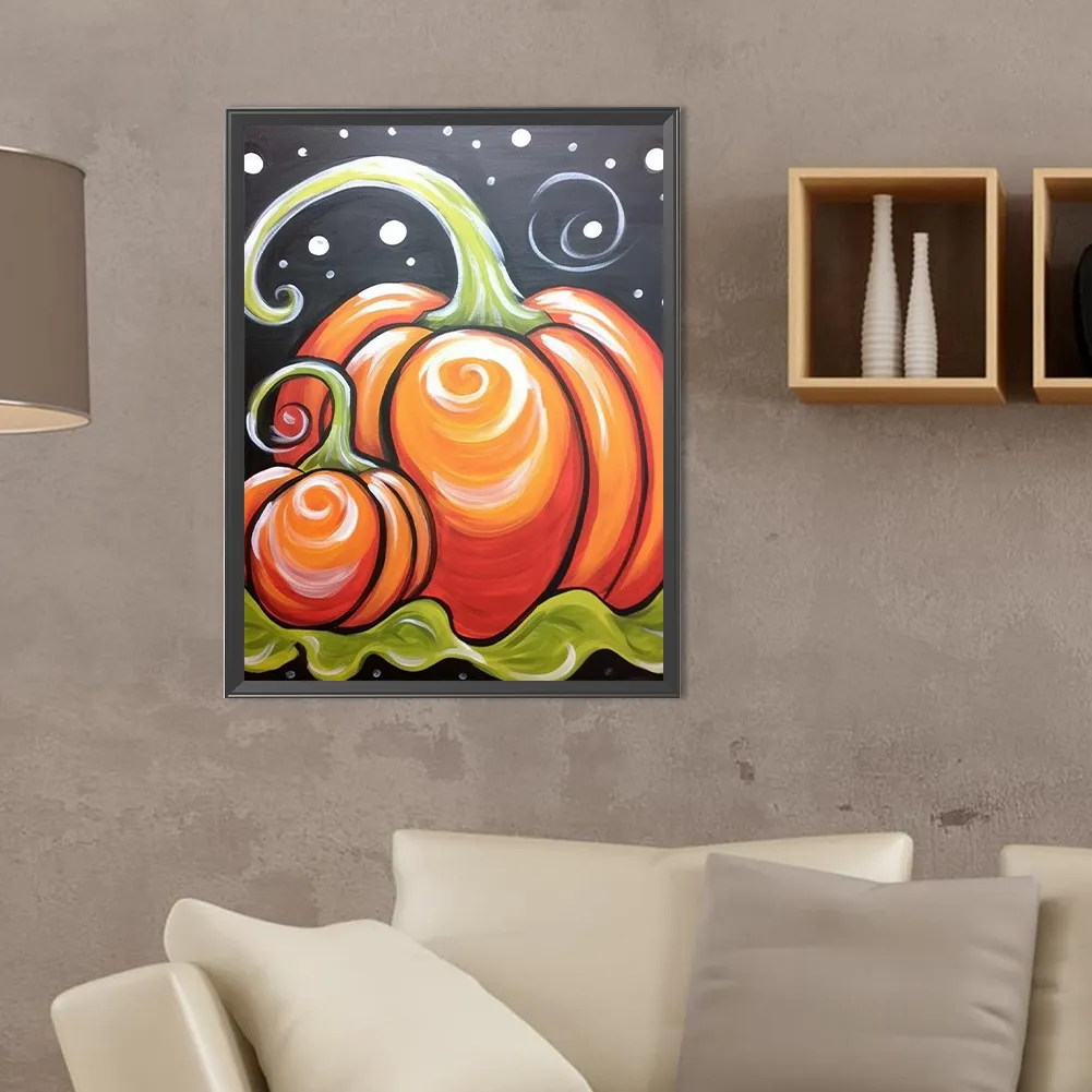Diamond Painting - Full Round Drill - Pumpkin(Canvas|30*40cm)