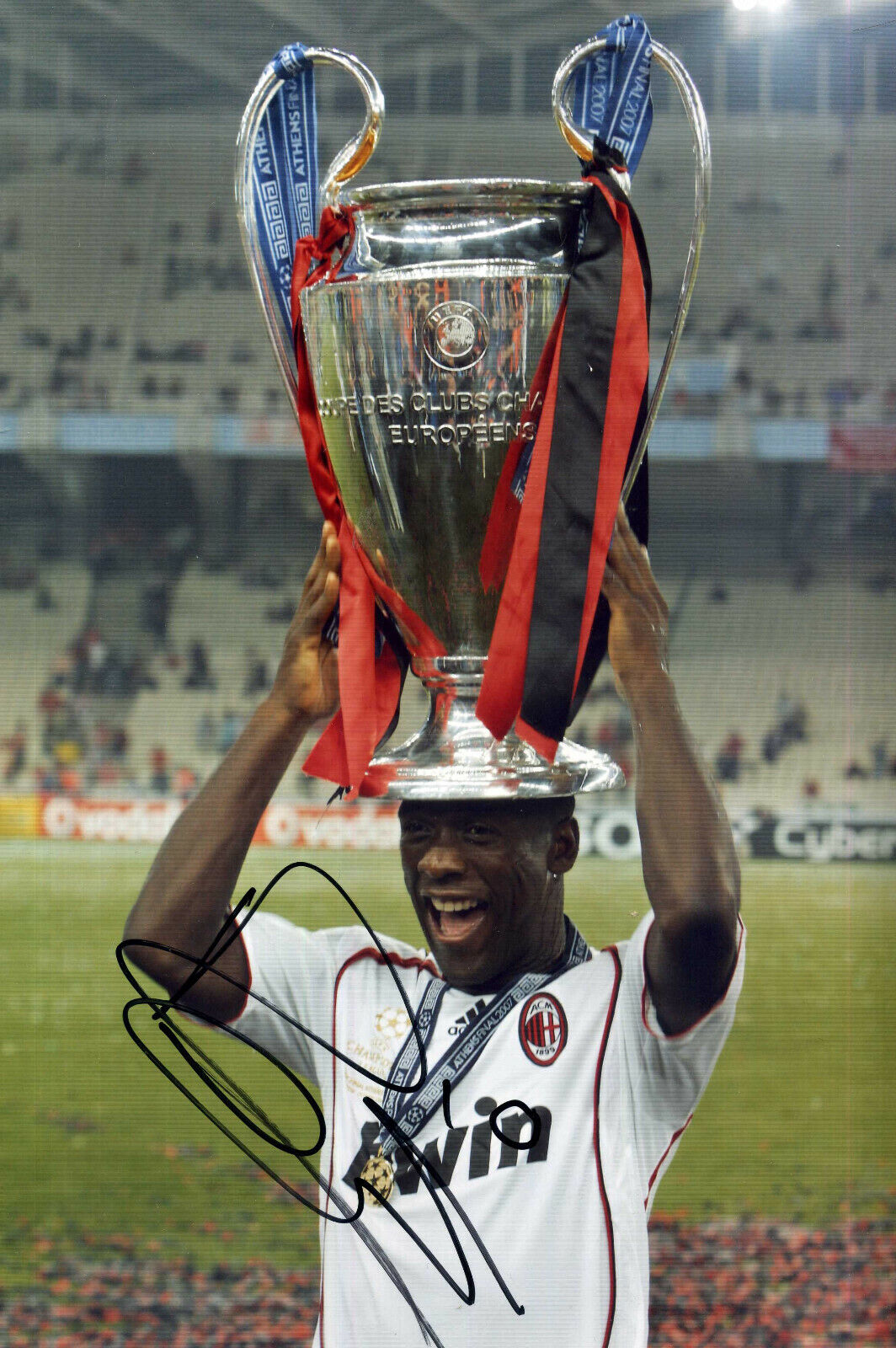 CLARENCE SEEDORF Signed Photo Poster paintinggraph - Netherlands & AC Milan - preprint