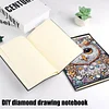 2pcs Owl Partial DIY 50 Pages A5 Diamond Painting Notebook for Study Drawing