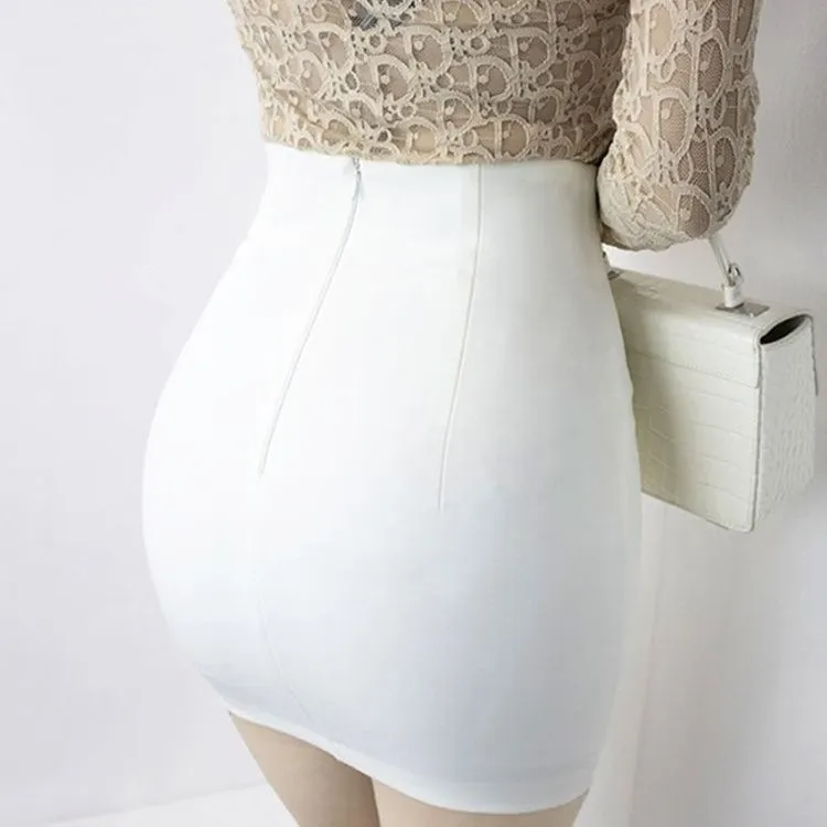 High-Waisted Bodycon Mini Skirt