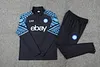 2023/2024 Napoli Half-Pull Training Suit Navy Blue Football Shirt 1:1 Thai Quality Set