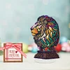Diamond Painting Lion Acrylic Desktop Decor with Light