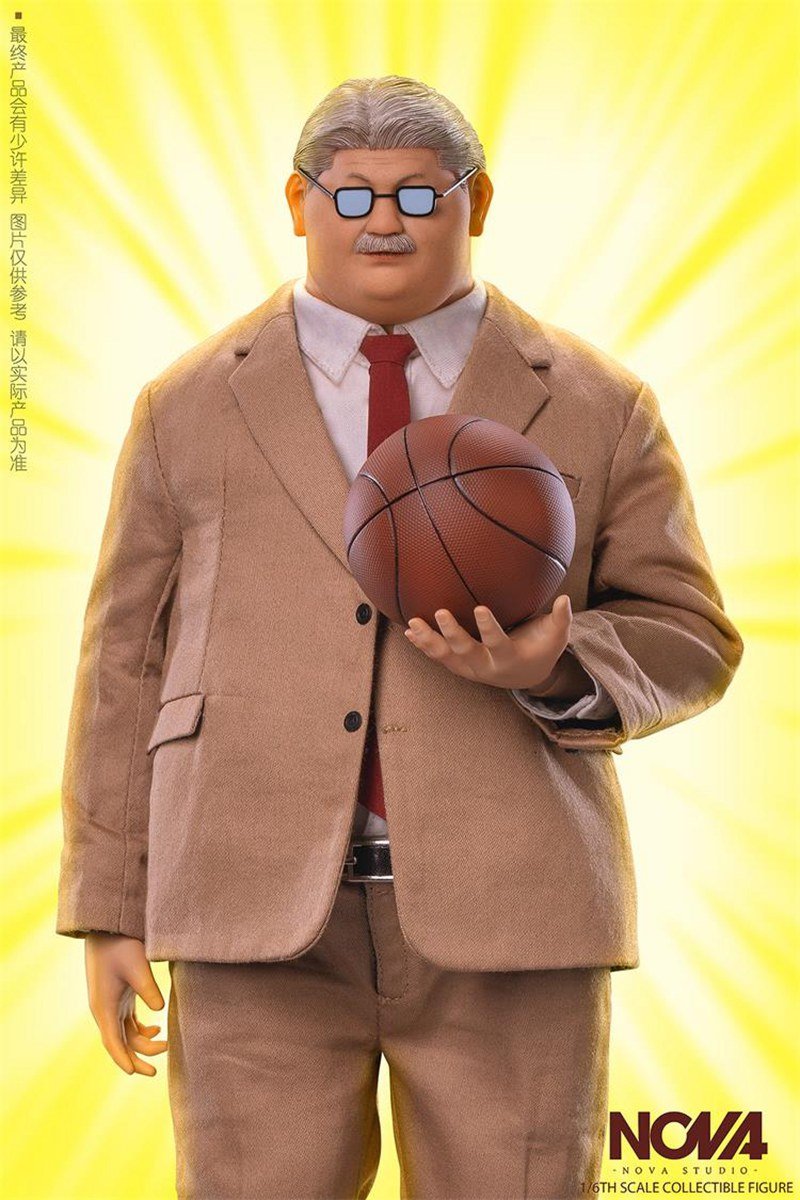 In-stock 1/6 Action Figure NOVA Studio Slam Dunk Basketball Coach Mitsuyoshi Anzai 