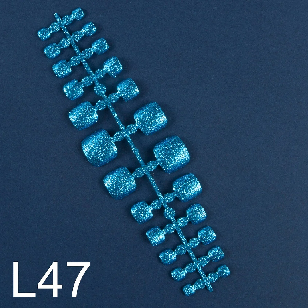 120pcs 5 Row/Pack Glitter False Toenail Tips Fake Toe Nail Art Tip Bling Press on Toe Nails Full Cover Nail For Toes-Nail Inspo