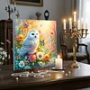 Framed Diamond Painting - Full Round Drill - Owl (25x25cm)