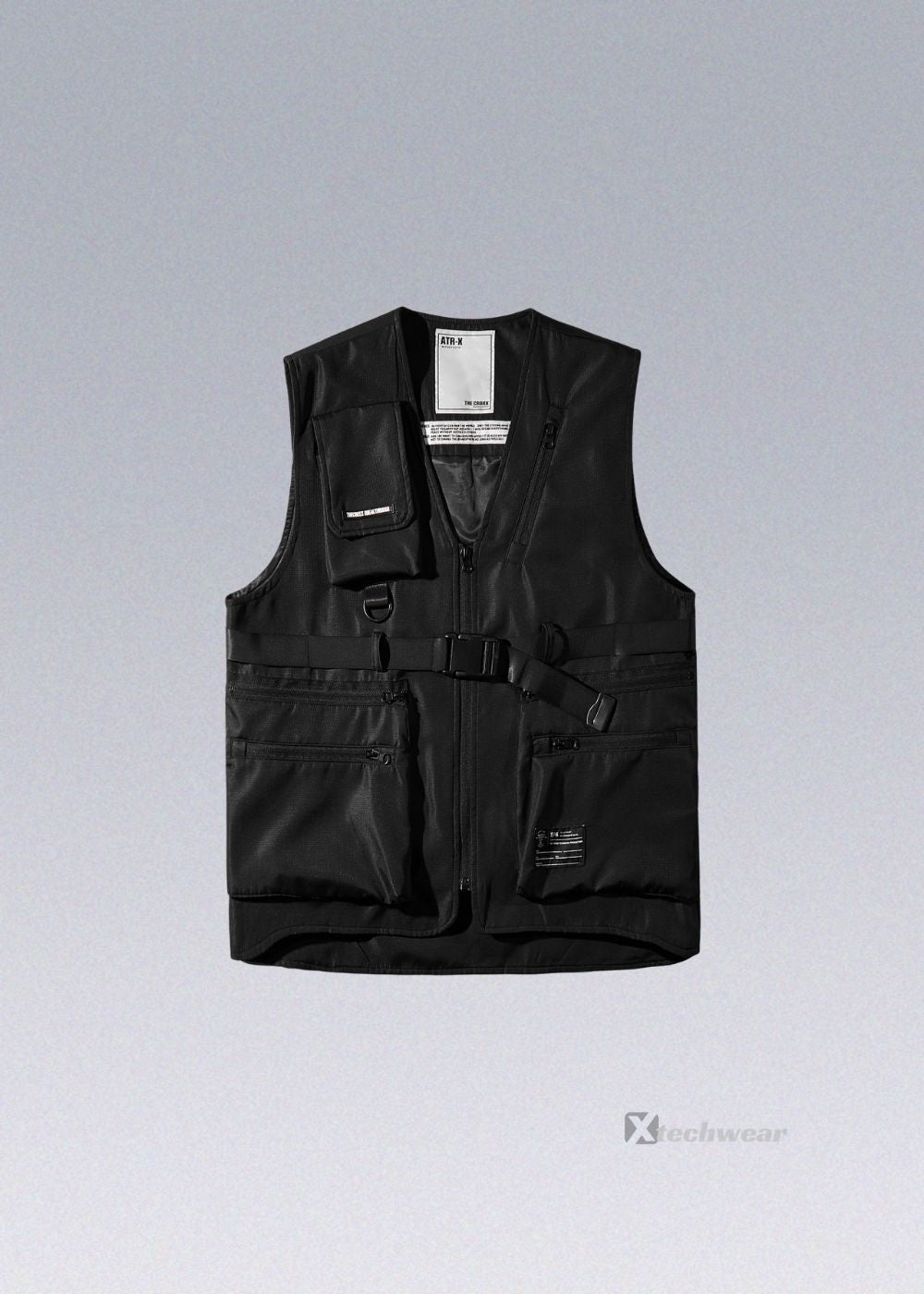 Black Tactical Vest CROXX® techwear-x