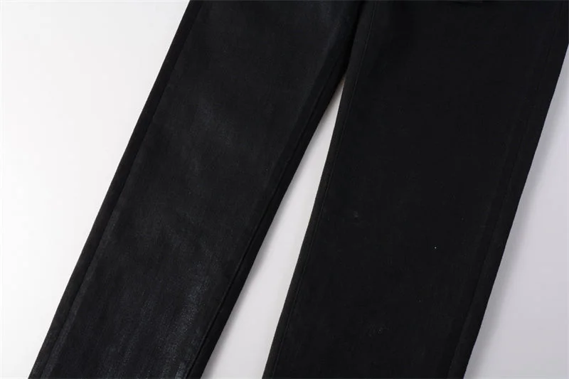 Purple Fashion Jeans 9082