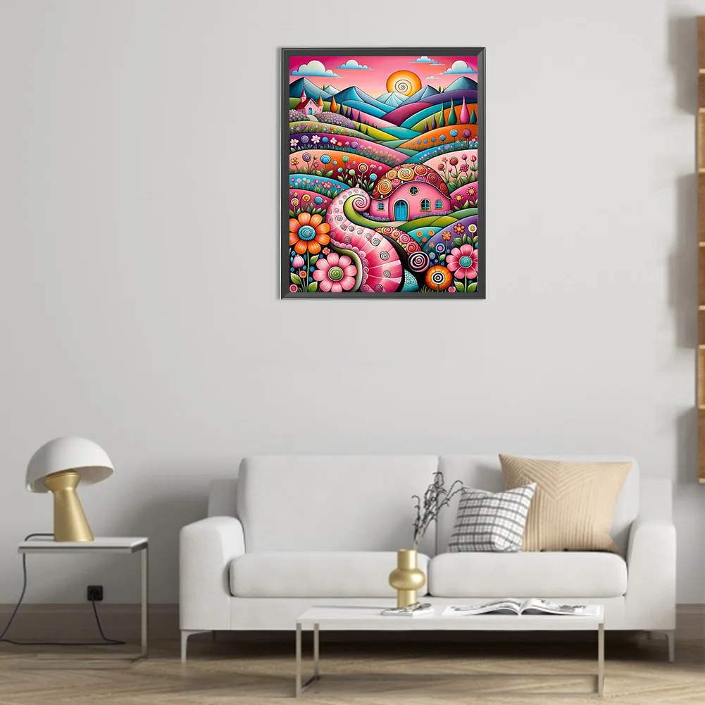 Partial AB Diamond Painting - Full Square Drill - Colorful Flower(Canvas|45*55cm)