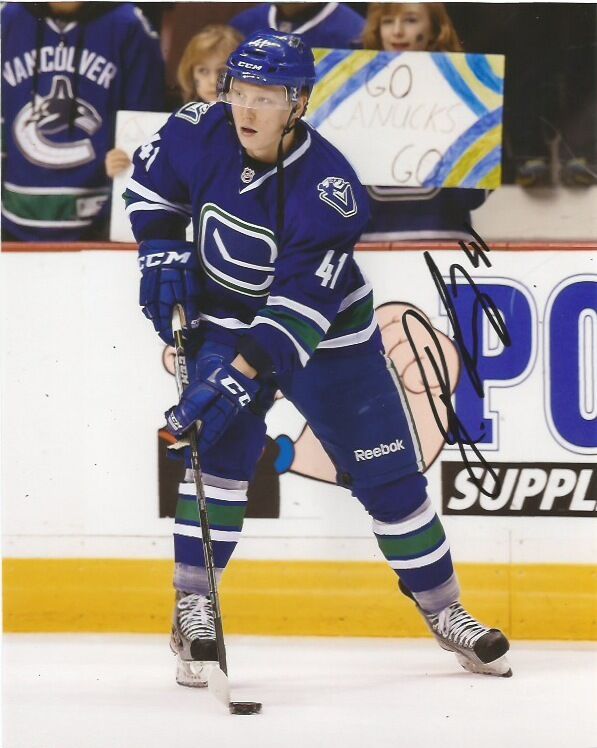 Vancouver Canucks Ronalds Kenins Autographed Signed 8x10 Photo Poster painting COA D