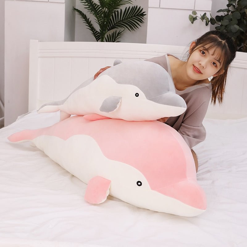 Dolphin Stuffed Animal Kawaii Soft Cuddly Plush Toy