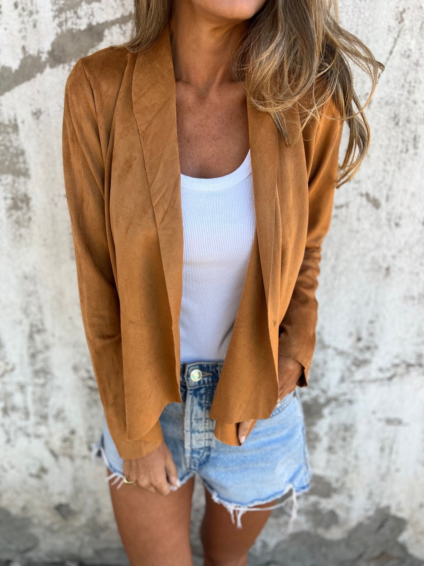Comfortable Suede Coat