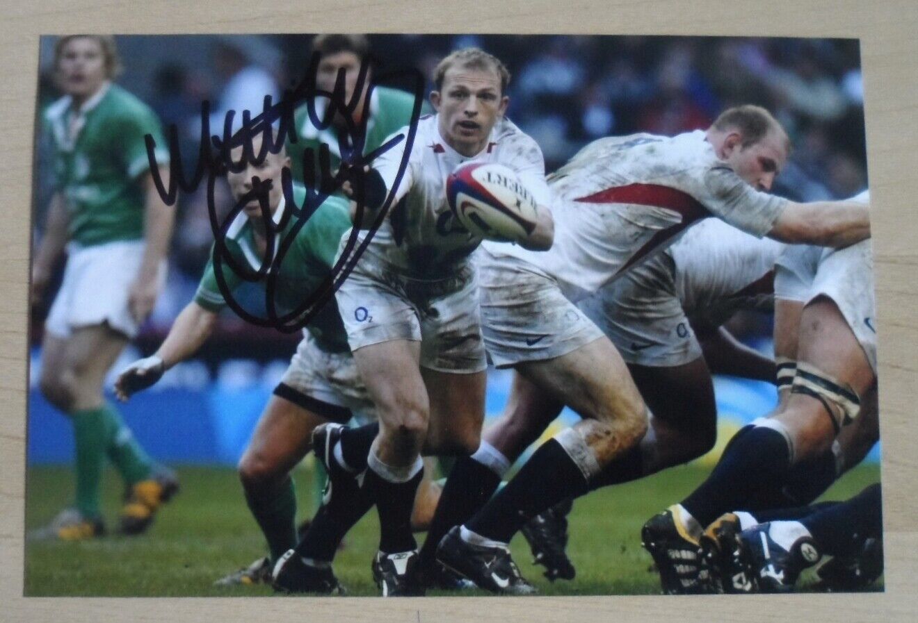 Matt Dawson Signed 6x4 Photo Poster painting England Rugby Union Autograph Memorabilia + COA