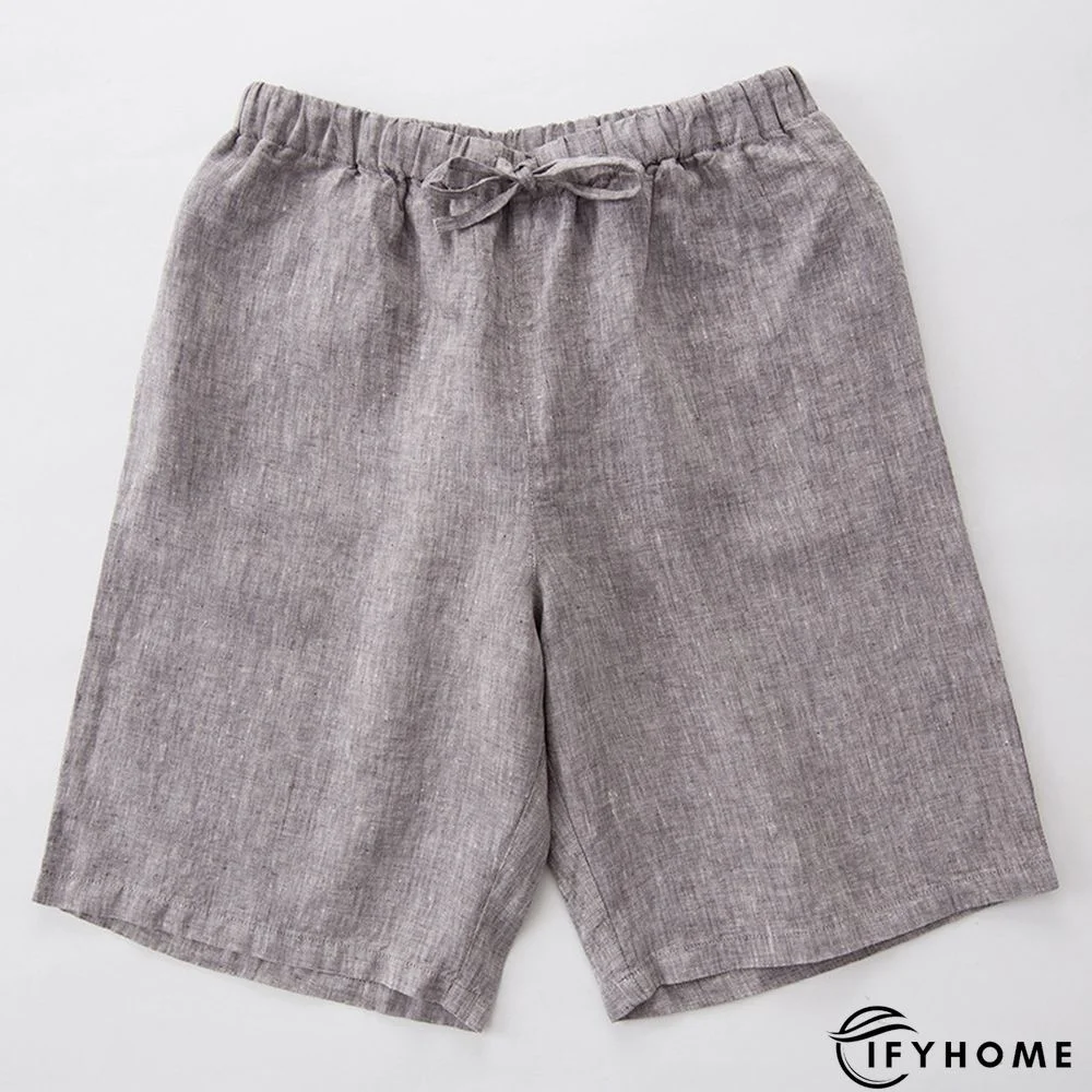 Casual retro linen shorts | IFYHOME