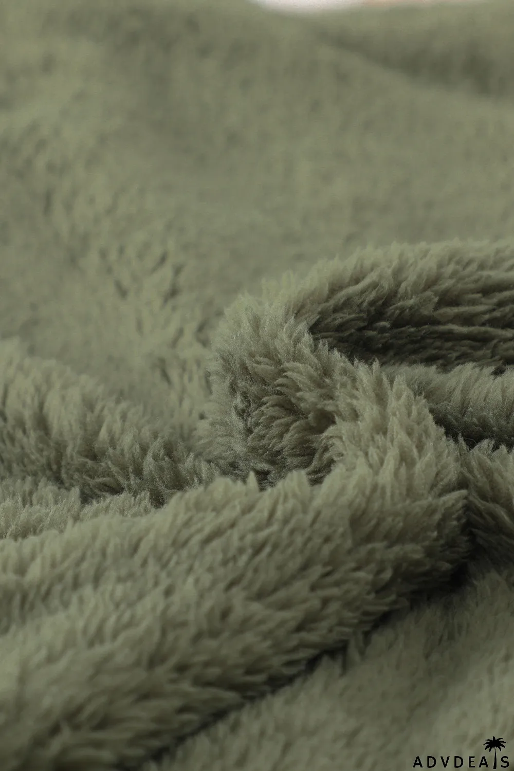 Zip Up Sherpa Coat With Pocket