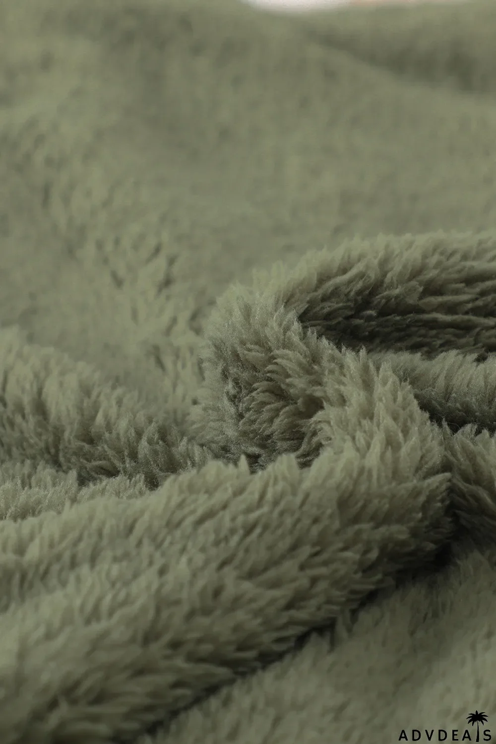 Zip Up Sherpa Coat With Pocket