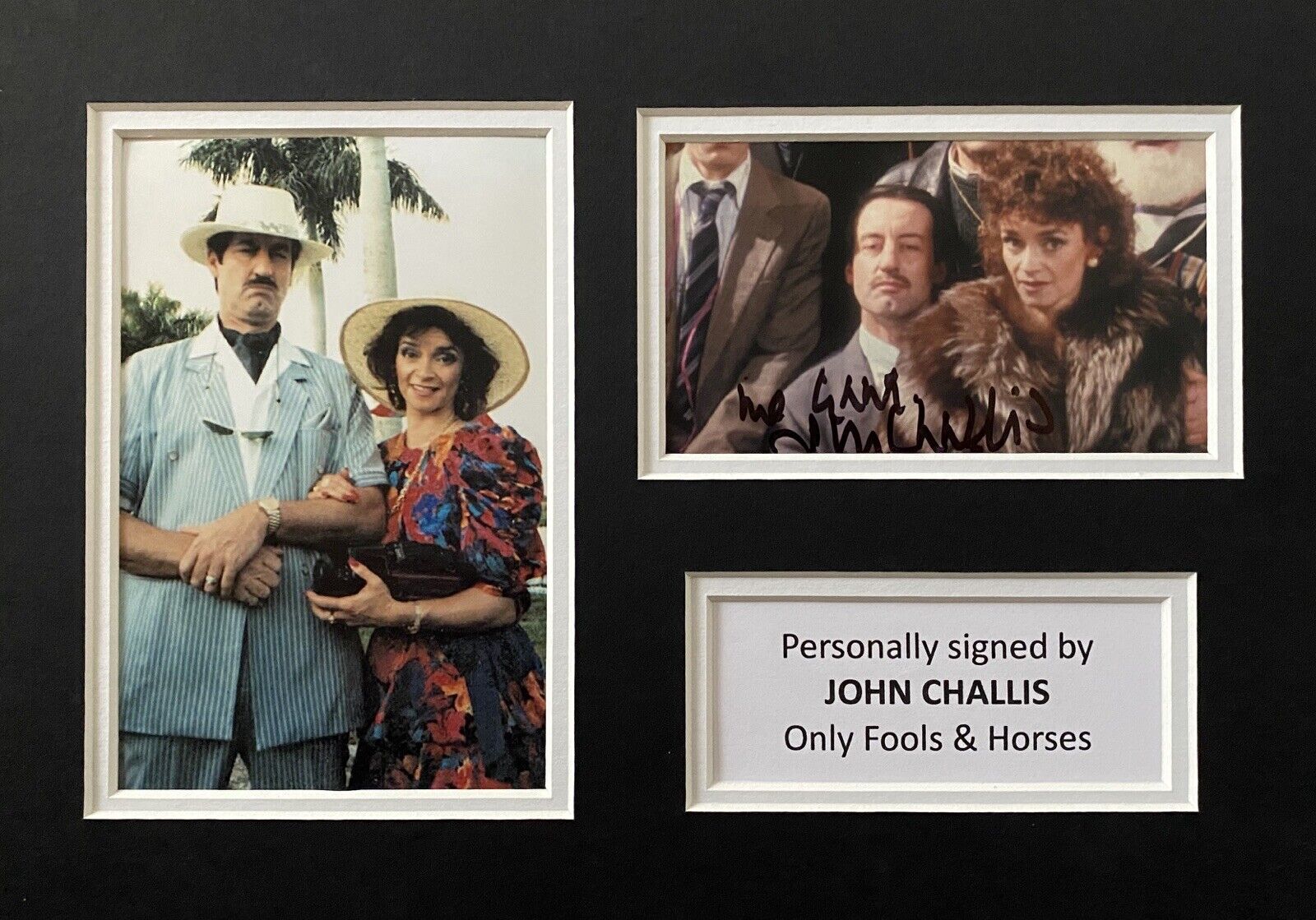 John Challis Genuine Hand Signed Only Fools And Horses Photo Poster painting In A4 Mount Display