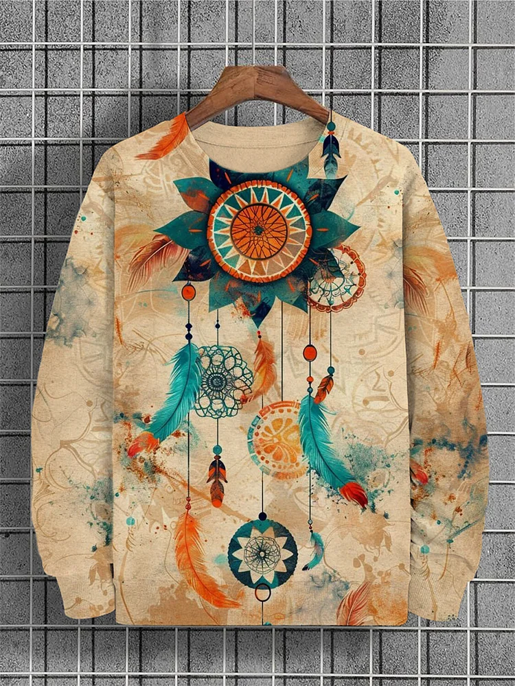 Men's Dreamcatcher Graphic Art Print Casual Sweatshirt