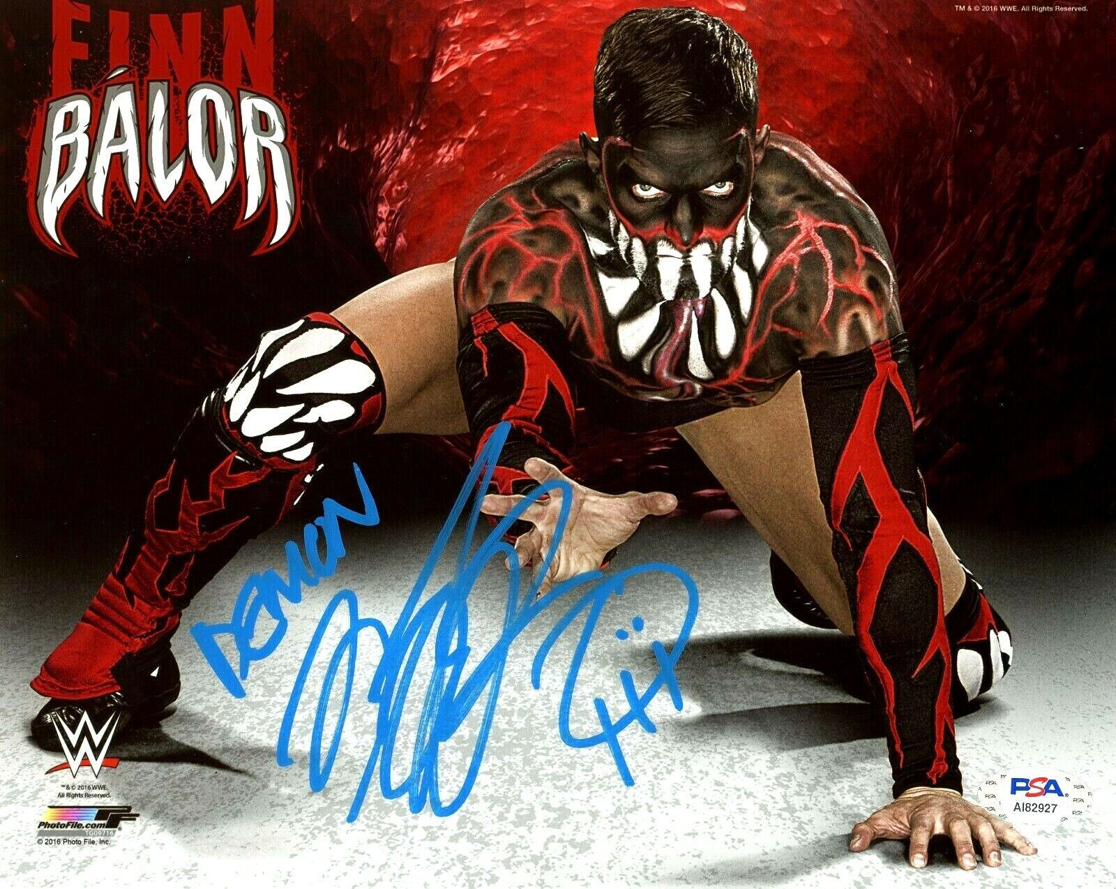 WWE FINN BALOR HAND SIGNED AUTOGRAPHED 8X10 Photo Poster painting WITH PROOF AND PSA DNA COA 6