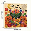 DIY Pre-Framed Halloween Pumpkin Button Art Canvas Kit