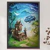 (Big Size)Fairy Tale House - 11CT Stamped Cross Stitch 50*70cm/19.69*27.56in