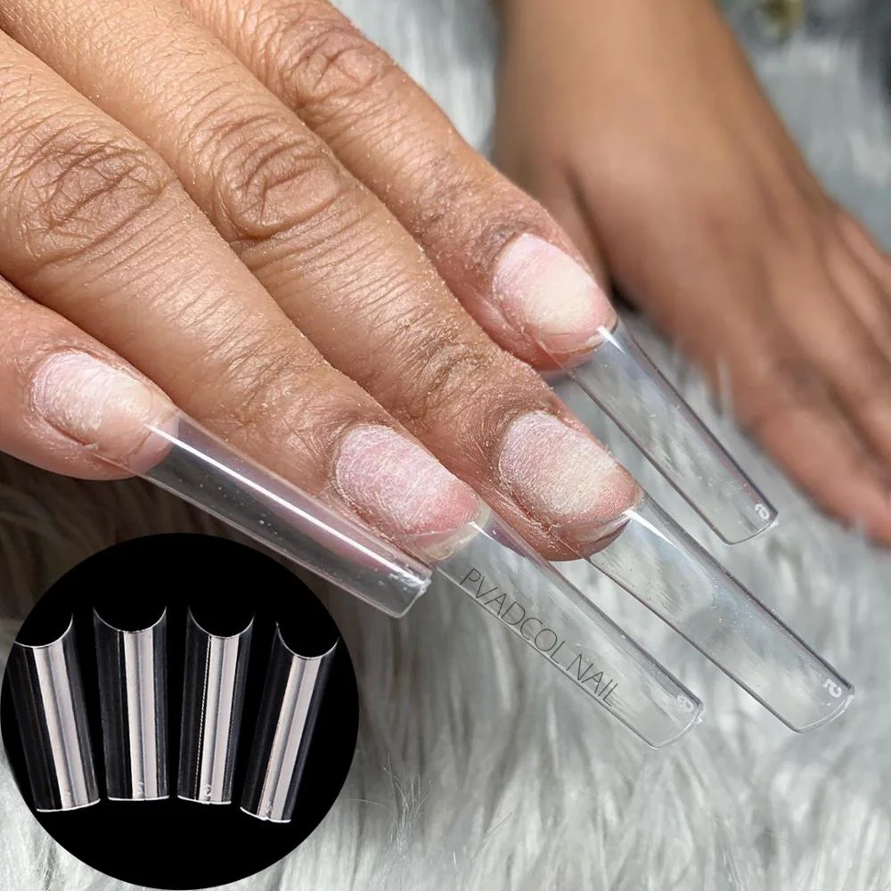 Extra Long Easy Coffin Stiletto False Nail Tips Acrylic Gel Half Cover Tip Nails Manicure Tool-Nail Inspo