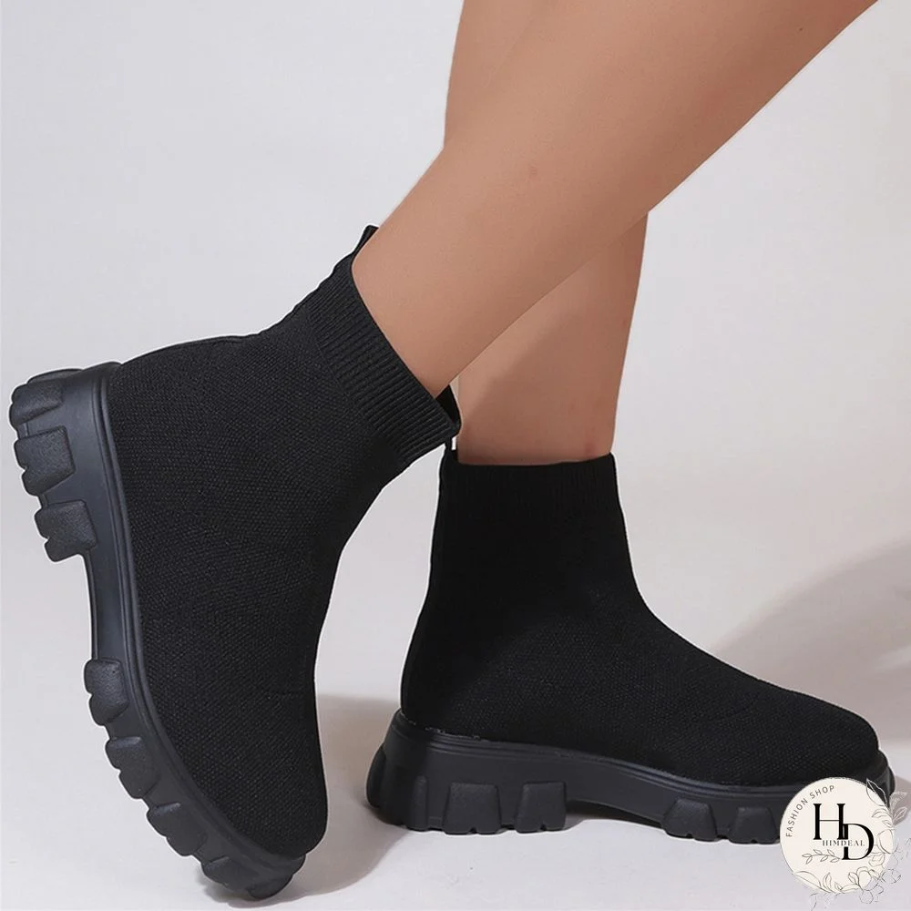 Apricot Casual Daily Patchwork Solid Color Round Keep Warm Comfortable Shoes