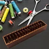 (US Only)Wooden Bobbin Set with Animal Shapes for DIY Sewing Storage Tool (Rabbit)