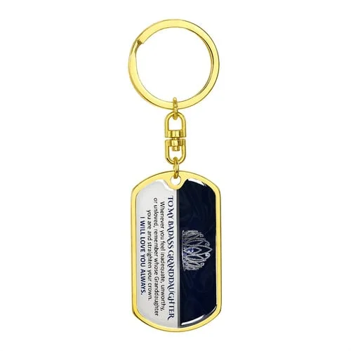 (ALMOST SOLD OUT) Keepsake for Granddaughter Keychain - LIMITED QUANTITIES AVAILABLE