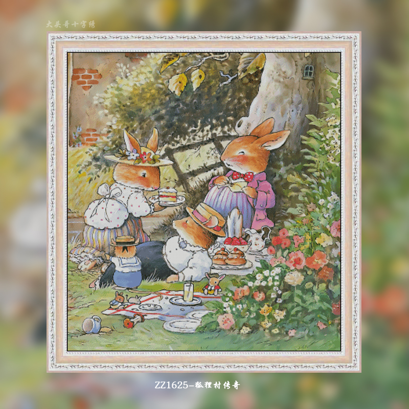 [ZZ1625-Fox Village Legend]  Painting Fairy Cross Stitch