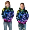 Kid Boys Girls Space Galaxy 3D Print Teen Hoodie