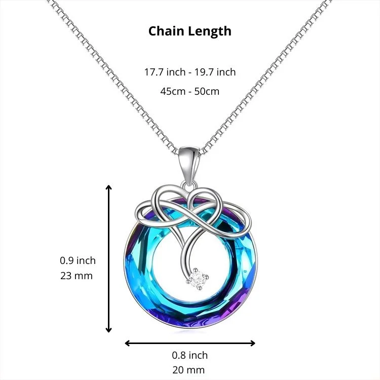 To My Daughter - Crystal Infinity Necklace