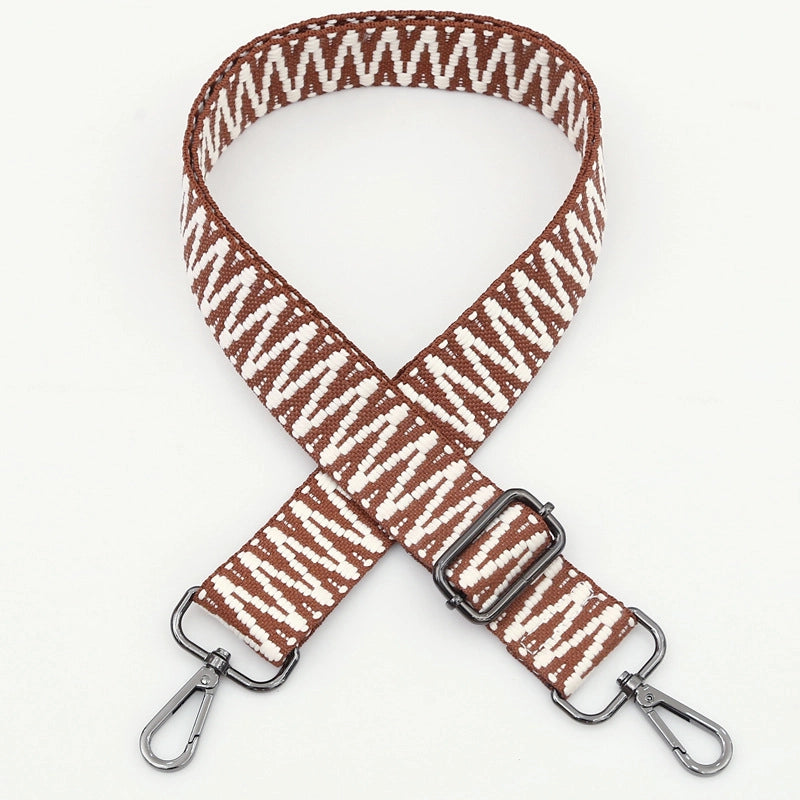 Polyester Cotton Stripe Bag Strap