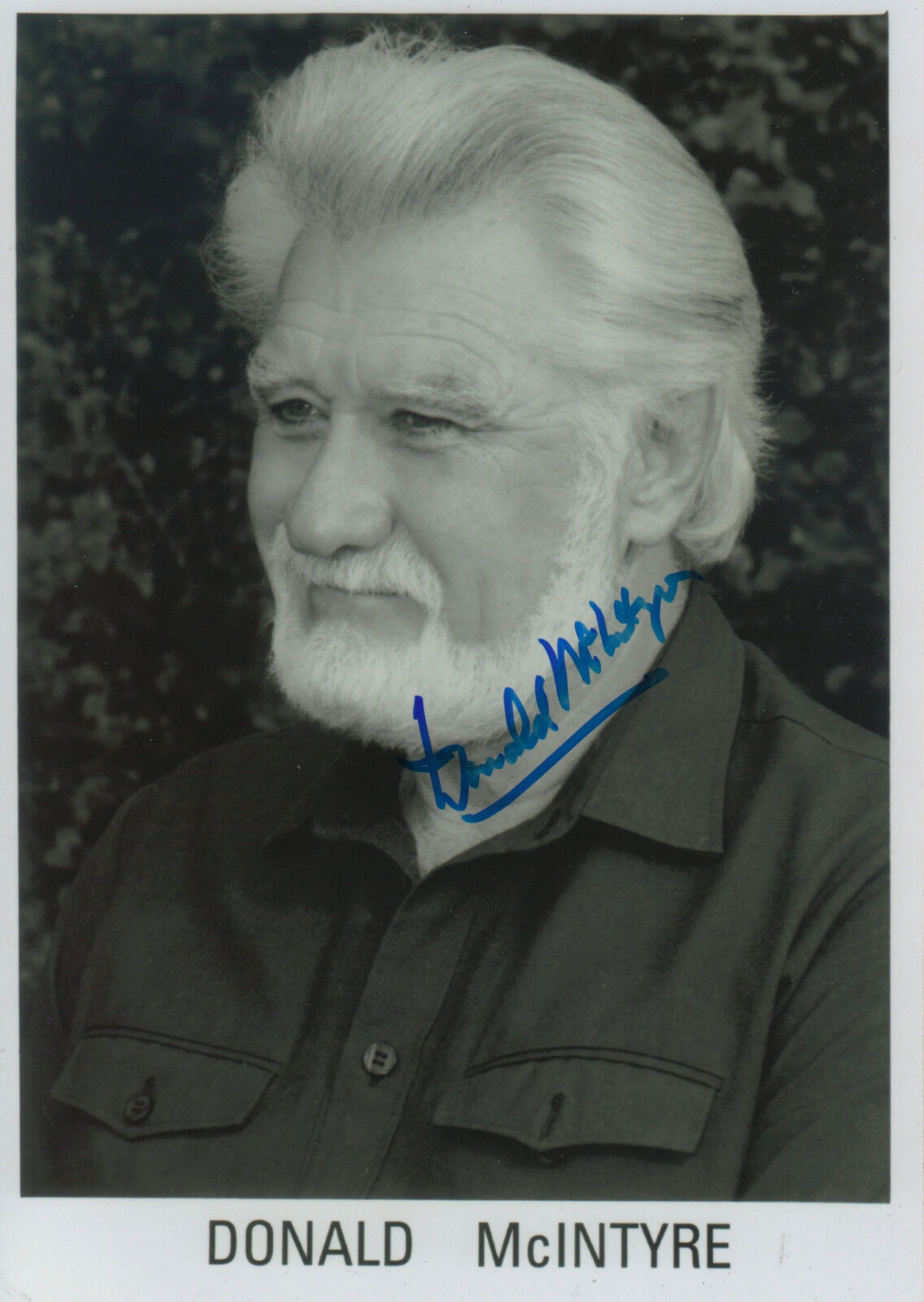 Donald McIntyre Opera signed 8x12 inch Photo Poster painting autograph