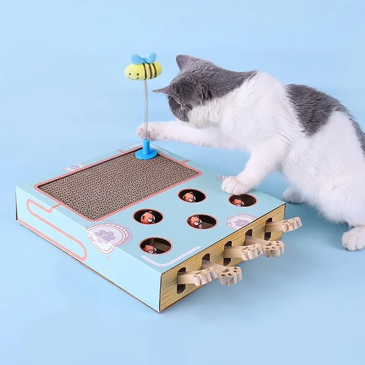 Multifunction Cat Whack A Mole Toy Boxes