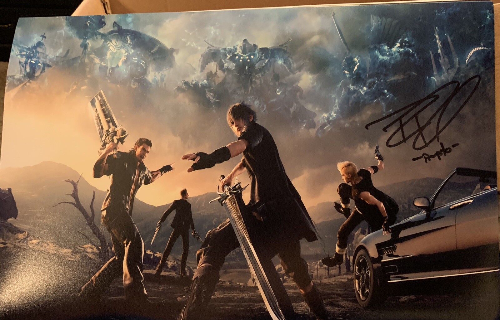 Robbie Daymond Signed 11x17 Photo Poster painting Final Fantasy 15 XXV Spider-Man COA D13