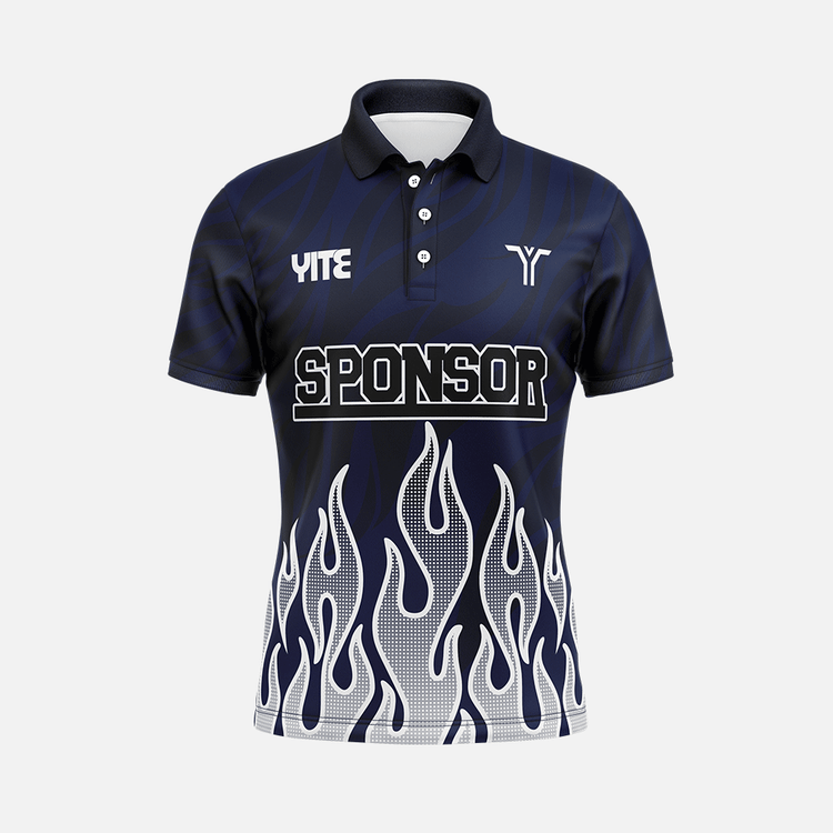 YITE | LP24-013-Blue  And White Polo Shirts Uniform