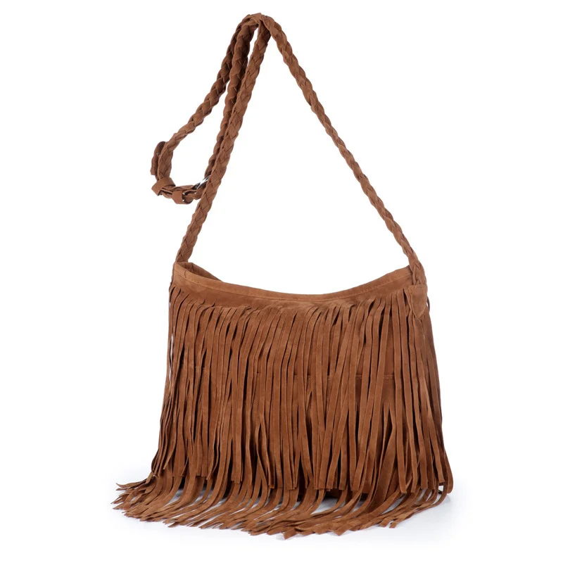 Fringe Decor Crossbody Bag