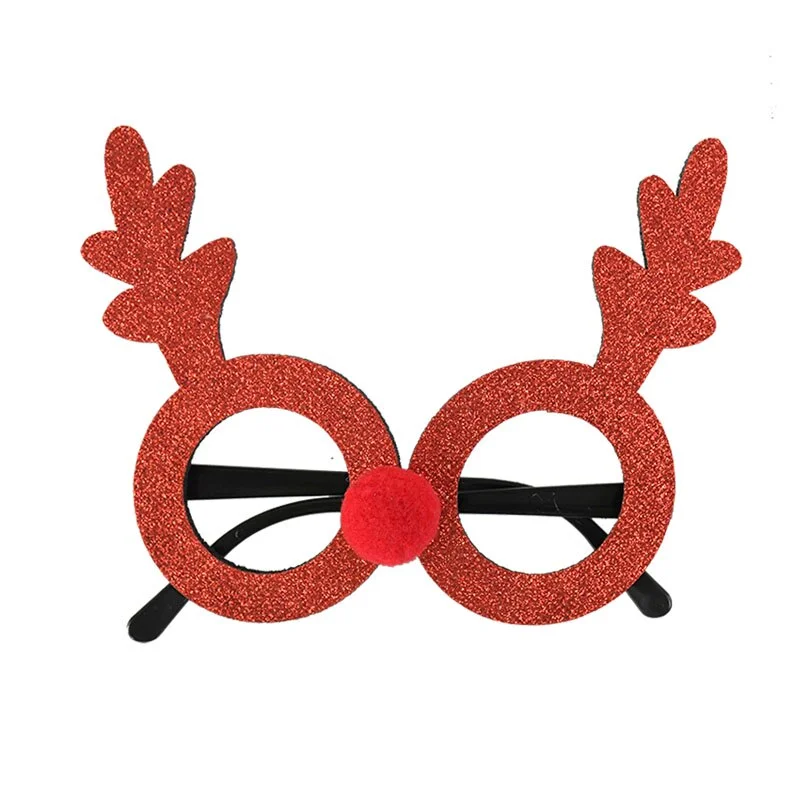 2022 Merry Christmas Glasses Santa Claus Snowman Christmas Decorations For Home Xmas Natal Navidad Decor New Year Kids Gifts