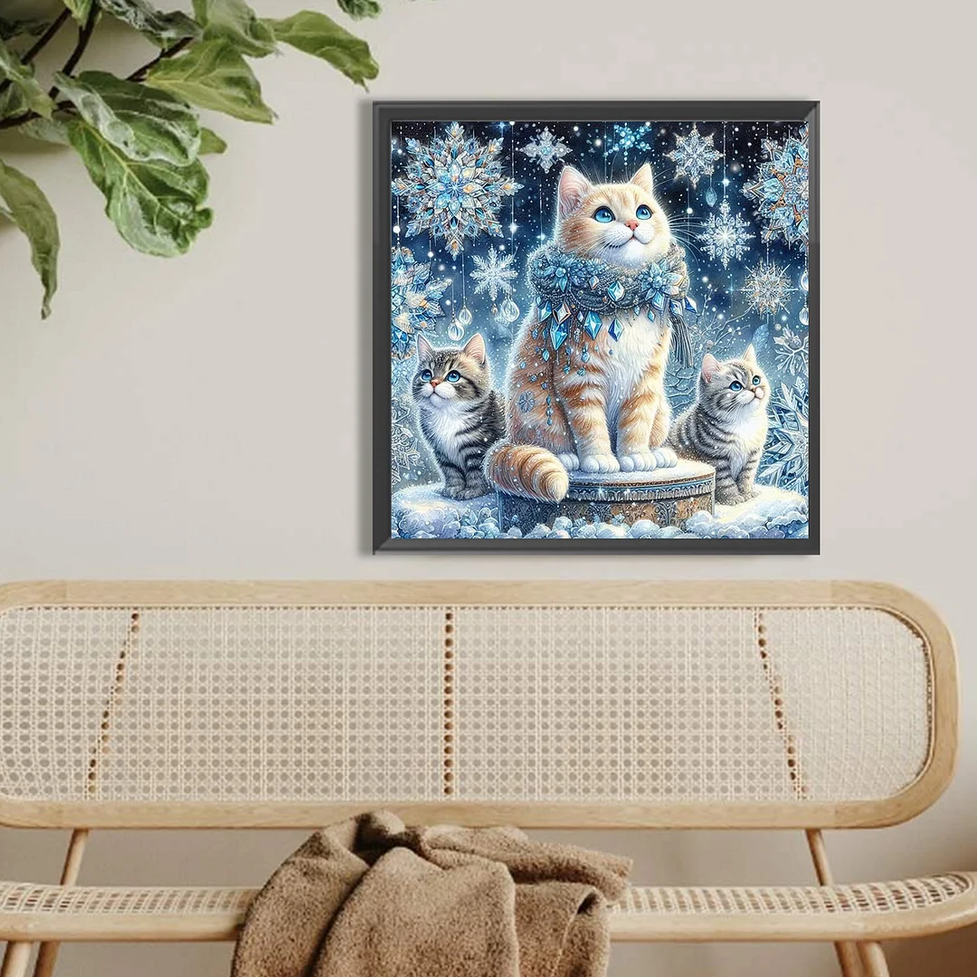 Diamond Painting - Full Round Drill - Cat(Canvas|Canvas|40*40cm)