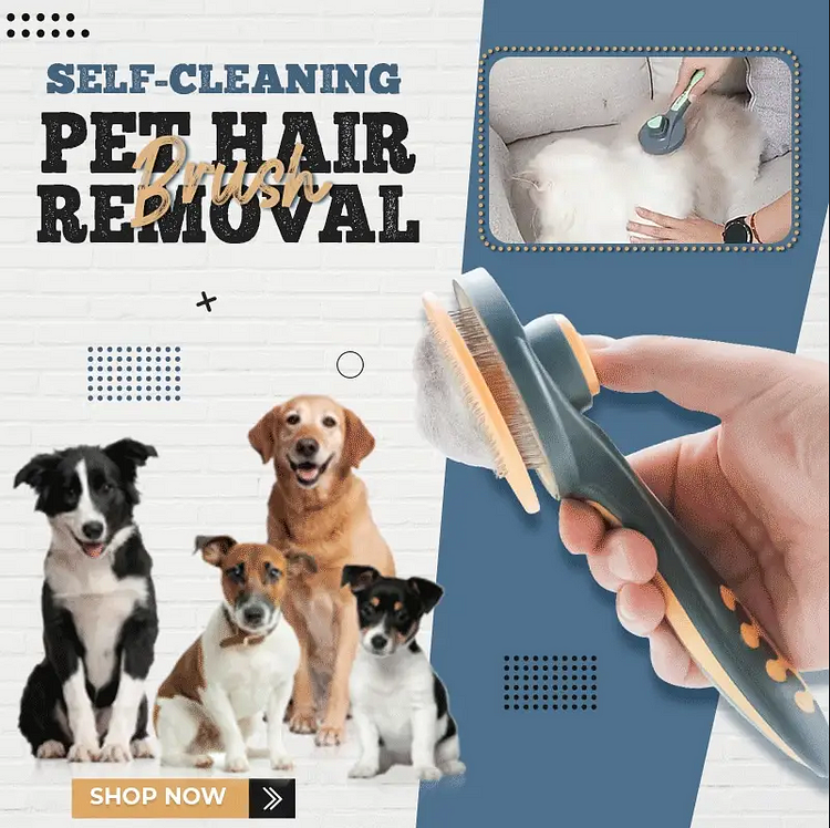 🔥Hot Sale🔥Self-Cleaning Pet Hair Removal Brush