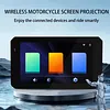 5 Inch Motorcycle Carplay Navigation System with Wireless CarPlay & Android Auto Portable Screen with BT Navigation for Motorcycle
