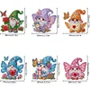 (US Local)6Pcs Butterfly Gnome Diamond Painting Fridge Magnet DIY Diamond Fridge Stickers