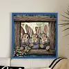 Frame Rabbit-11CT Stamped Cross Stitch 40*40cm tapestrymarket