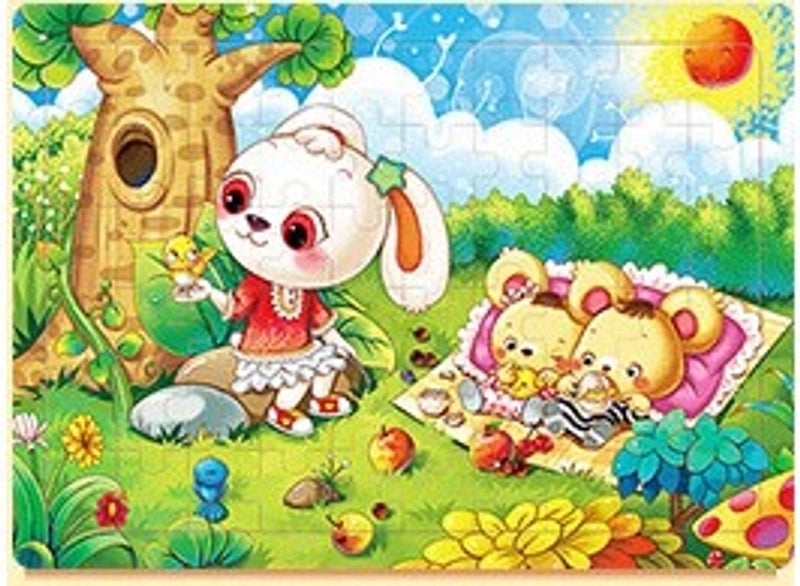 Puzzles Toddler(3-6years) Cartoon Wood Toys