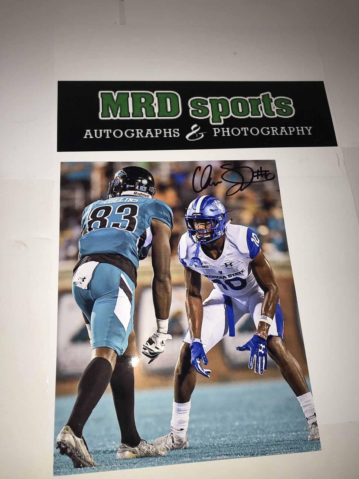 Chandon Sullivan Georgia State hand signed autographed 8x10 football Photo Poster painting