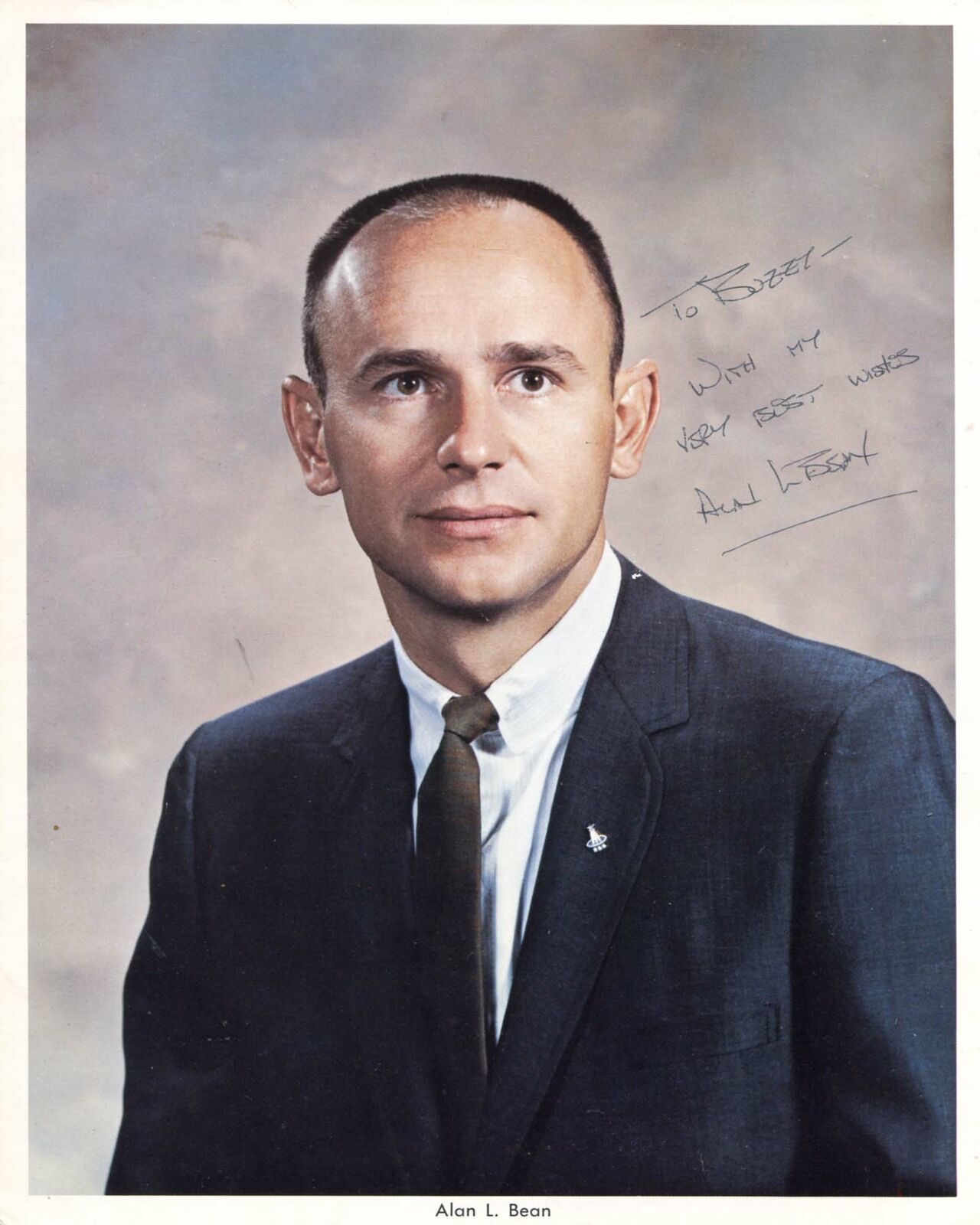 APOLLO 12 ASTRONAUT Alan Bean autograph, signed NASA Photo Poster painting