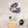 Woman In Flower Hat-11CT Stamped Cross Stitch 45*45cm/17.72*17.72in